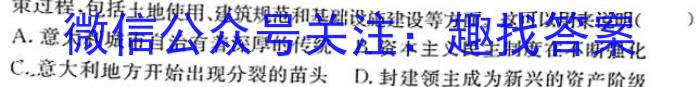 2024年大连市高三双基测试卷(2024.1)历史试卷答案