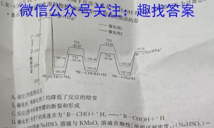 百师联盟 2024届高三冲刺卷(四)4 湖南卷数学