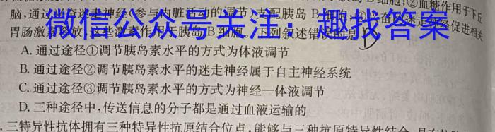 新高考联考协作体 湖北省2024年春季高一期末考试(7月)生物学试题答案