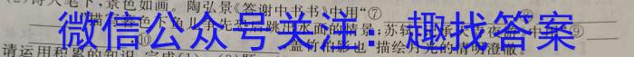 河北省邯郸市永年区2023-2024学年八年级第一学期期中质量检测/语文