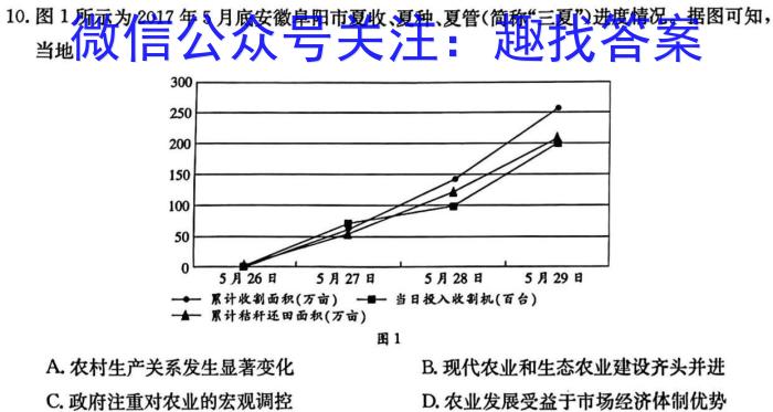 六盘水市2023-2024学年度第一学期期末质量监测（高一）历史试卷答案