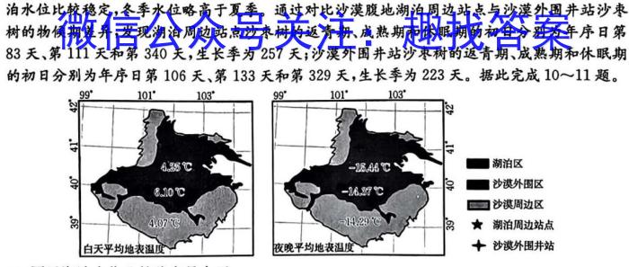 天一大联考2024-2025学年(上)安徽高三8月份联考&政治