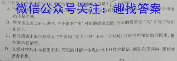 考前信息卷·第六辑 砺剑·2024相约高考 考前冲刺预测卷(四)语文