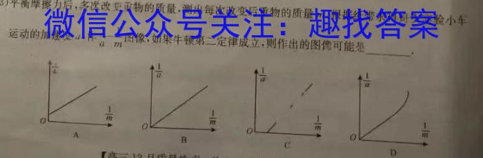 智学大联考·皖中名校联盟2023-2024学年（上）高一第四次联考物理`