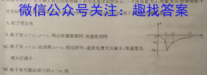 2024届河北省高三下学期第一次模拟考试24397C物理试卷答案