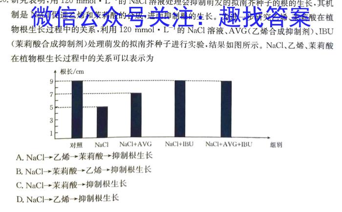 衡水金卷2024版先享卷 调研卷答案新高考卷二生物学试题答案