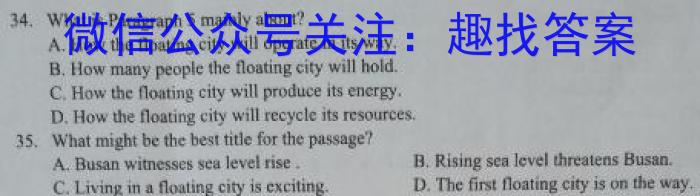 2024届高考冲刺卷[页脚:高考冲刺卷](四)英语