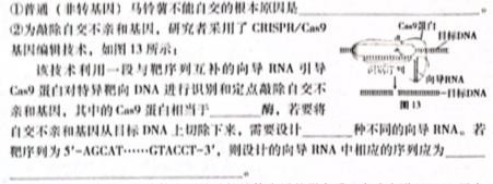 甘肃省2023~2024学年高一第一学期期末学业质量监测卷生物