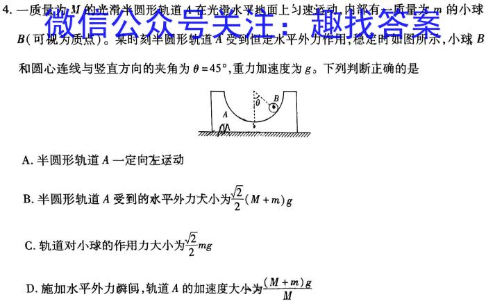 快乐考生 2024届双考信息卷·第八辑 锁定高考 冲刺卷(二)2物理试卷答案