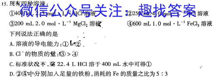 【精品】河南省宜阳县2023-2024学年第二学期七年级期中质量监测化学