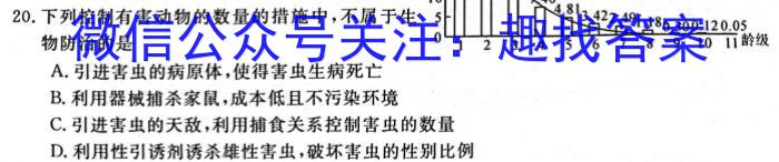 名校计划 2024年河北省中考适应性模拟检测(猜押一)生物学试题答案