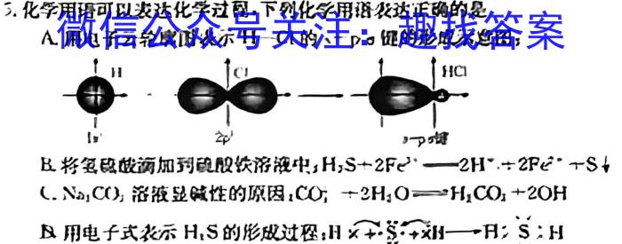 2023-2024学年辽宁省高二考试试卷1月联考(24-279B)数学