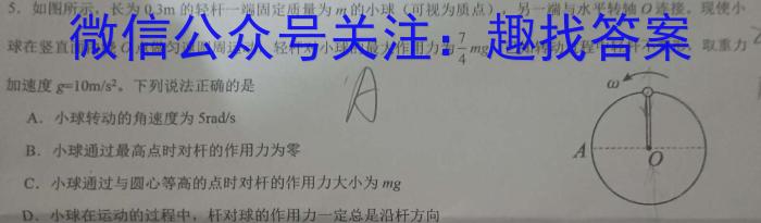 安徽省安师联盟2024年中考权威预测模拟试卷（七）物理`