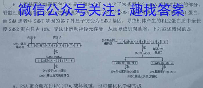 2024年河南省中考押题卷生物学试题答案