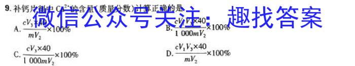 2024年河南省普通高中招生考试模拟试卷(密卷一)化学