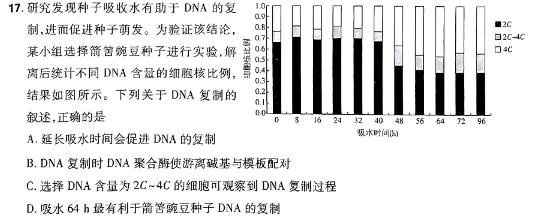 九师联盟·河南省2024年1月高二年级质量检测生物