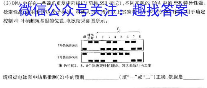 安徽省2023-2024学年度第二学期教学质量抽测（八年级）数学