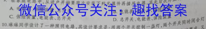 湖南省2024年长沙市初中学业水平考试仿真密卷物理试卷答案