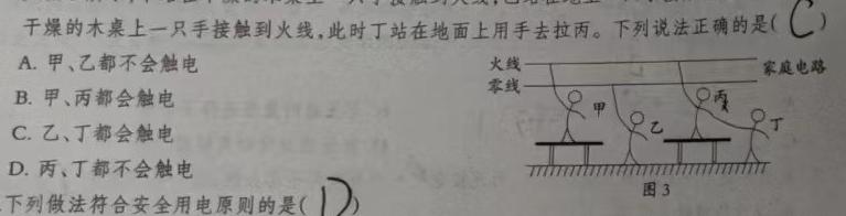 [今日更新]2024届湖北省高考适应性训练(一).物理试卷答案