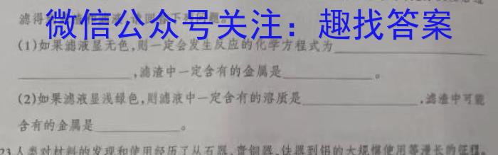 q浙东北联盟(ZDB)2024/2025学年第一学期高一期中考试化学