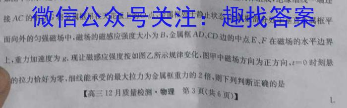 江西省赣州市2025届九年级开学练习物理试卷答案