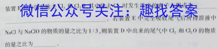 安徽省2023-2024期末八年级质量检测卷（Y）2024.6化学