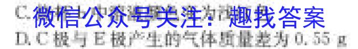 安徽省2024-2025学年第一学期高一蚌埠市C层10月阶段测试试卷化学