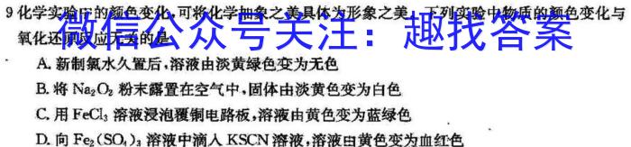 安徽省2023~2024学年度第二学期高二年级期末联考(242942D)化学