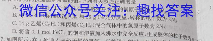 南平市2023-2024学年第二学期高一期末质量检测化学