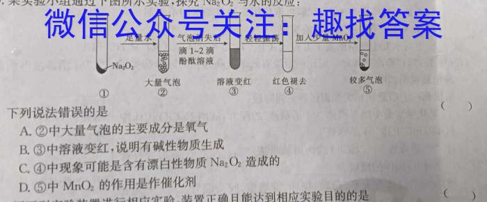 安徽省合肥市2023-2024学年第二学期七年级期末教学质量检测试卷化学