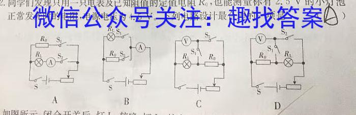 安徽省2023-2024学年第二学期八年级期末初中综合素质测评物理`