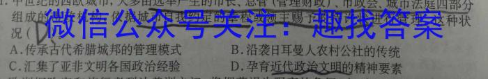 2024年河北省九年级基础摸底考试（一）历史试卷答案