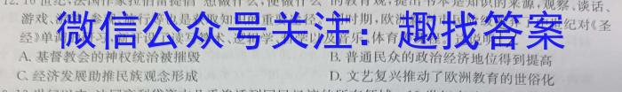 山东名校考试联盟高三年级下学期开学联考(2024.2)历史试卷答案