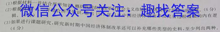 江西省九江市2024年初中学业水平考试复习试卷（一）&政治