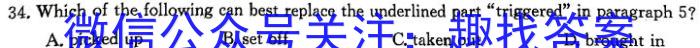 天一大联考·陕西省2024届高三年级上学期期末联考英语