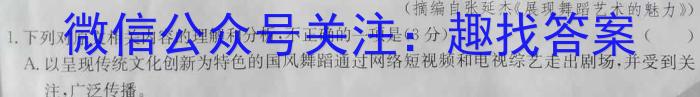 陕西师大附中2023-2024学年度初三年级第七次适应性训练语文