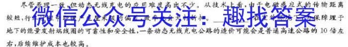 甘肃省2024年定西市高三年级教学质量统一检测(24-473C※)语文