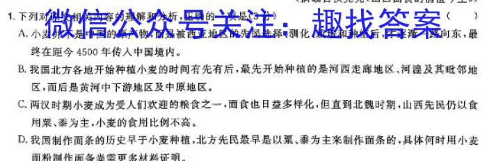 2023-2024学年(下)高三考前质量检测语文