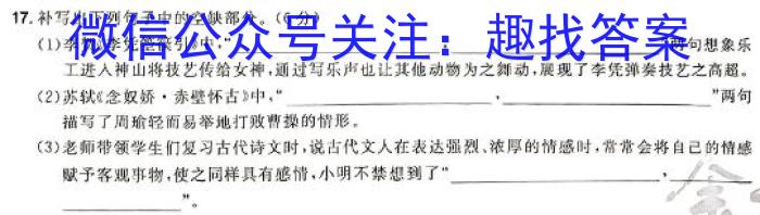 河北省邱县2023-2024学年度九年级期末考试语文