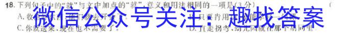 2024届金科大联考高三3月质量检测/语文