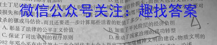 安徽省宿州市2023-2024学年高二年级上学期1月期末联考历史试卷答案