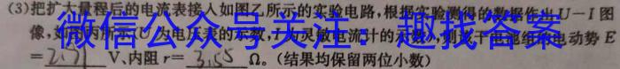 山东省长清区2024年下学期九年级阶段检测f物理