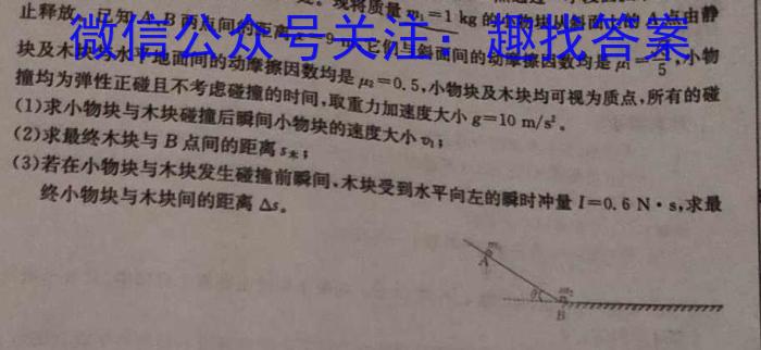 贵州省2024年毕节市高一年级期末联考物理试卷答案