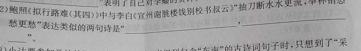 [今日更新]［邵阳二模］2024年邵阳市高三第二次联考试题卷语文试卷答案