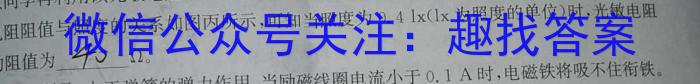 天一大联考 焦作市普通高中2023-2024学年(上)高一期末考试物理试卷答案