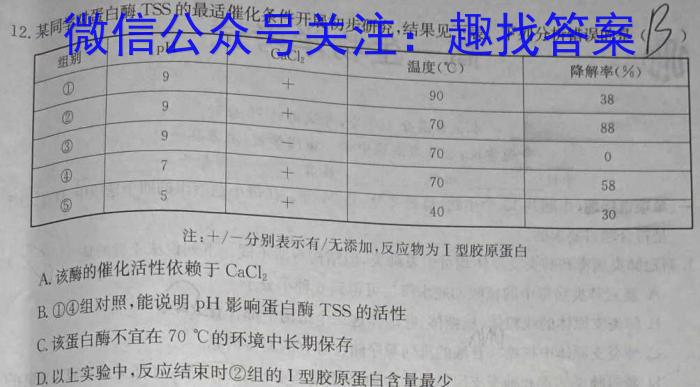 湖北省"腾·云"联盟2023-2024学年高二年级下学期5月联考生物学试题答案