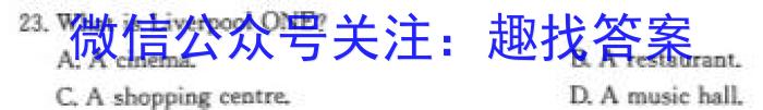 2023年陕西省九年级教学质量检测(三角)英语