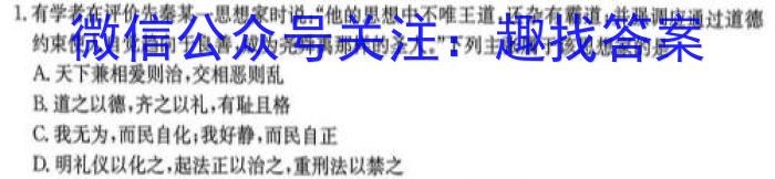 河北省邢台市2023-2024学年度第二学期期中学业质量检测八年级历史试题答案