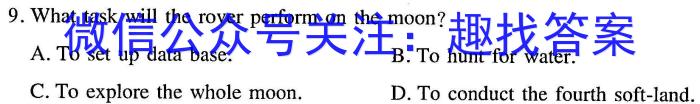 九师联盟 2024届高三2月质量检测英语试卷答案