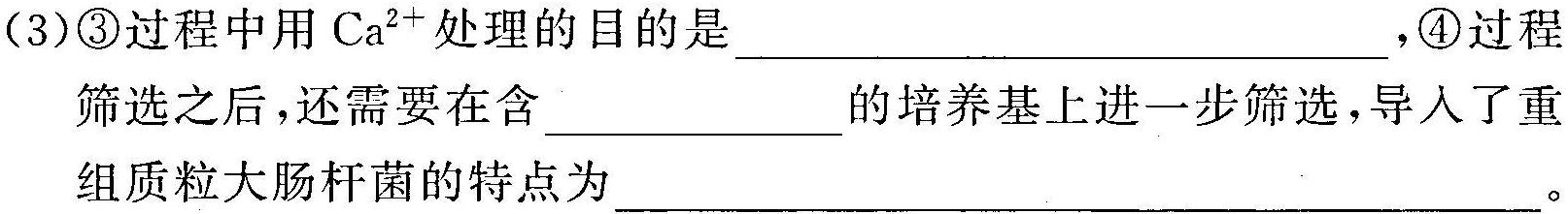 2024年河南省普通高中招生考试模拟试卷（二）生物